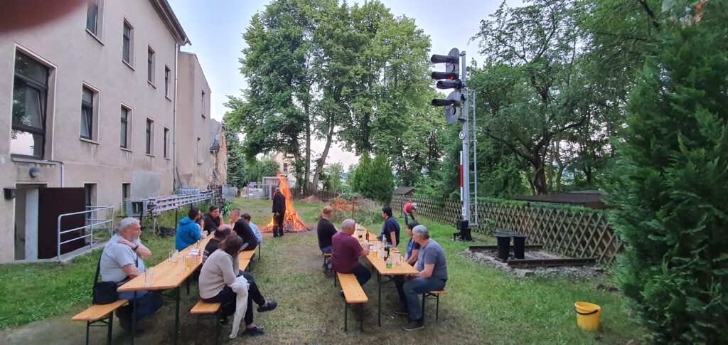 Angemessene Atmosphäre in unserem SIgnalgarten